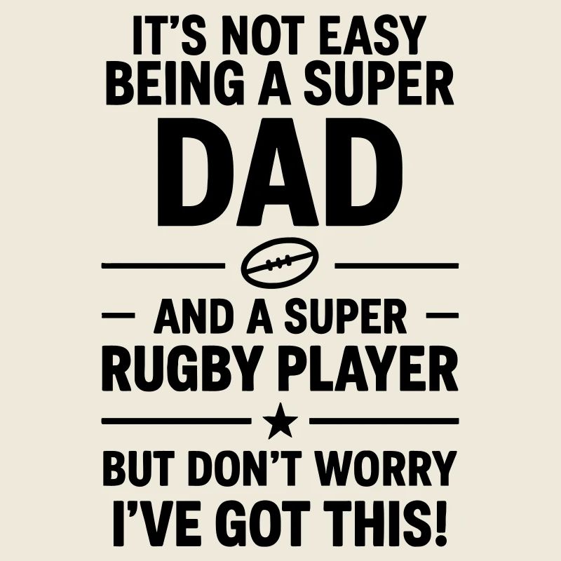 Super Dad Rugby Drôle Papa Cadeau