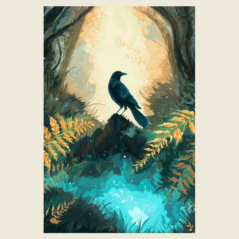 Wald Krähe Fantasy