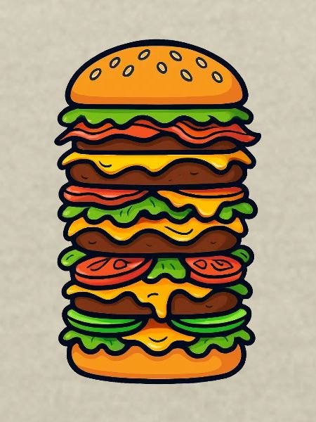 Burger groß XXL
