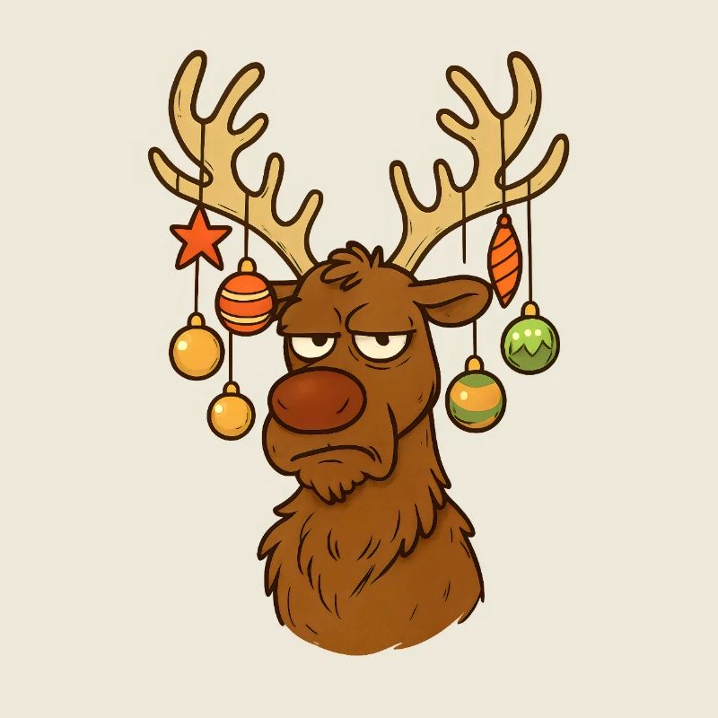 Rentier Hirsch Weihnachten