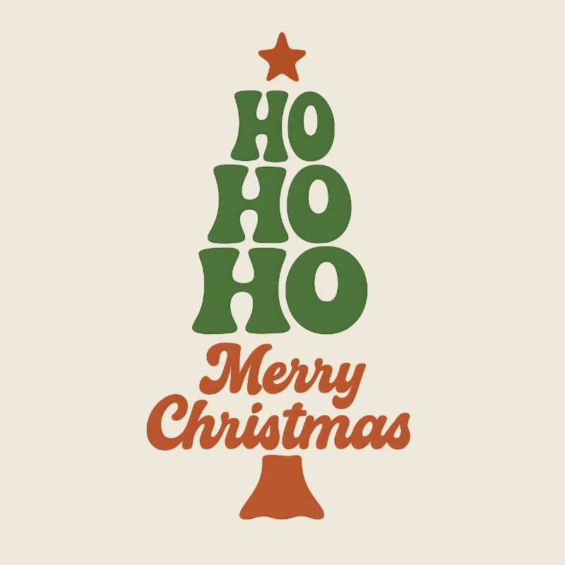 Sapin de Noël Ho Ho Ho