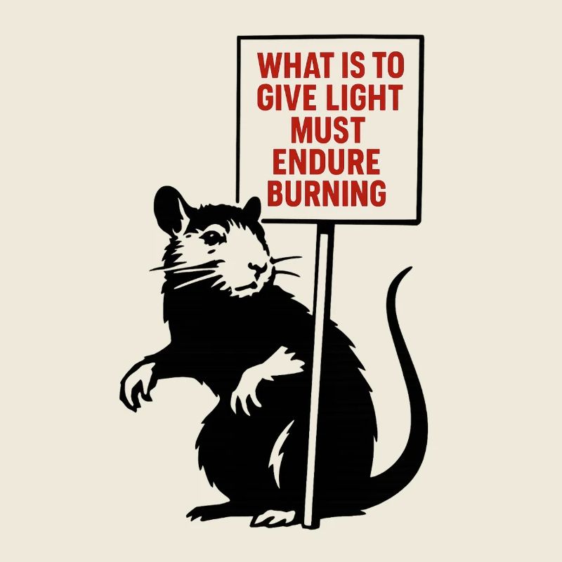 La lumière a besoin de feu Citation Rat