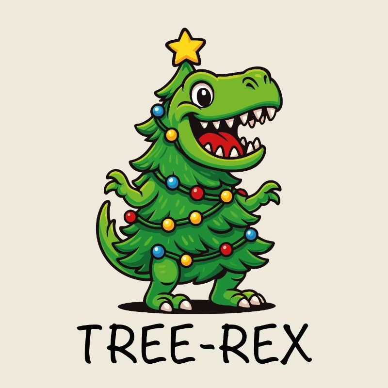 Tree-Rex – Cute Cartoon Dino