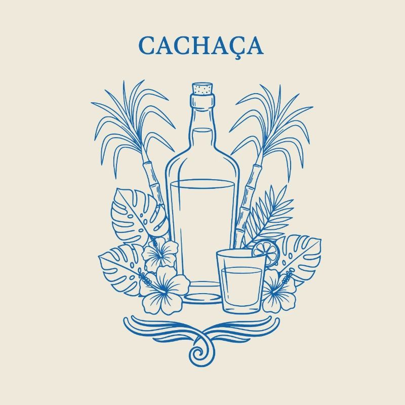 Cachaça Tropik Flaschenillustration