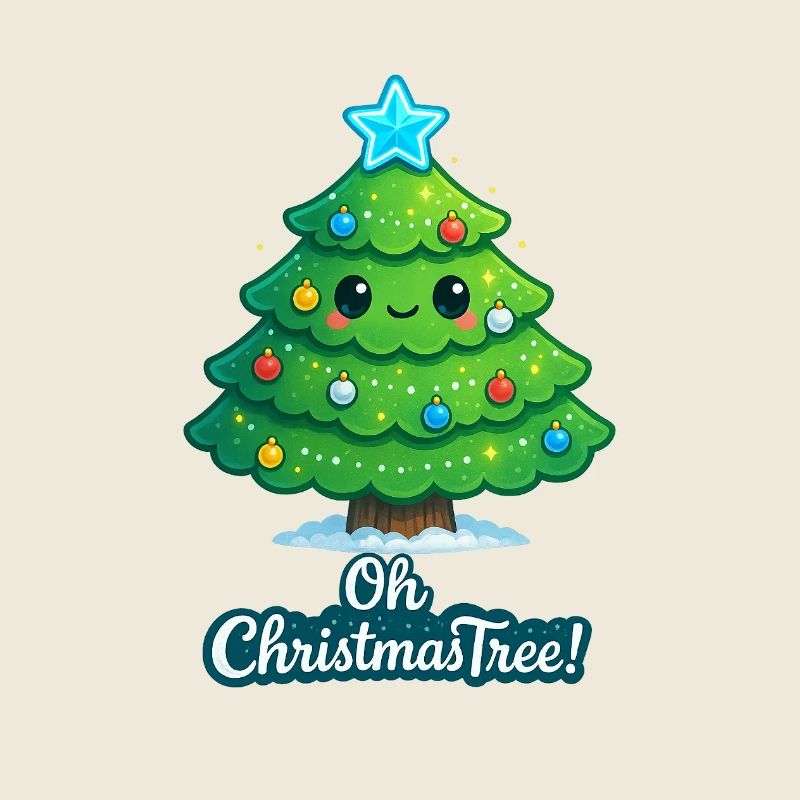 Cuddly Christmas tree with star