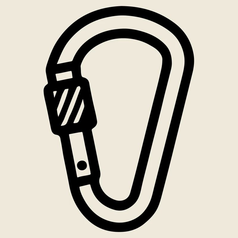 Carabiner Symbol Climbing