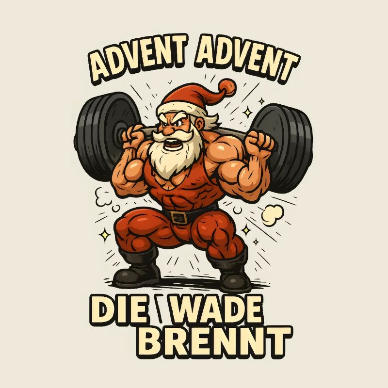 Advent the calf burns Santa Claus