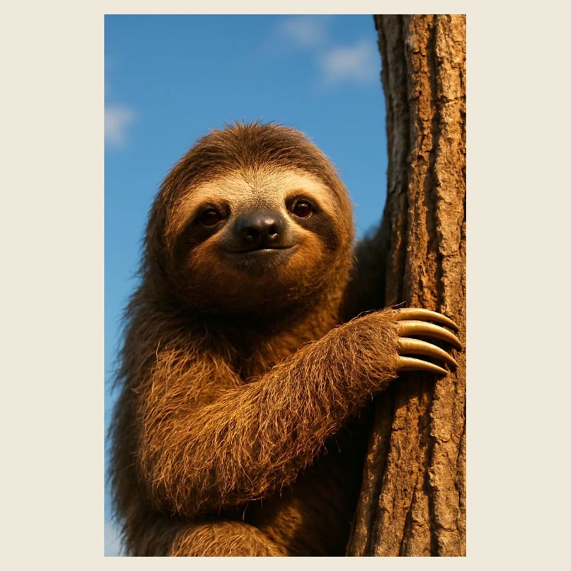 Sloth in the tree