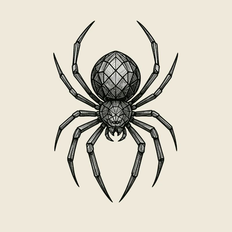 Geometrische Metallspinne
