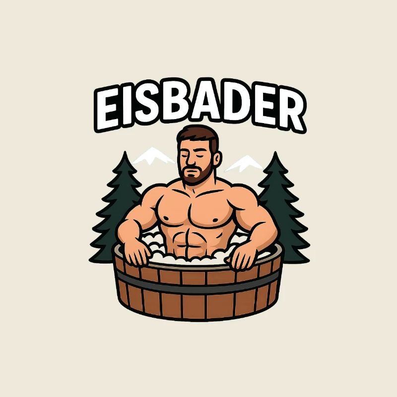 Eisbader im Waldbad