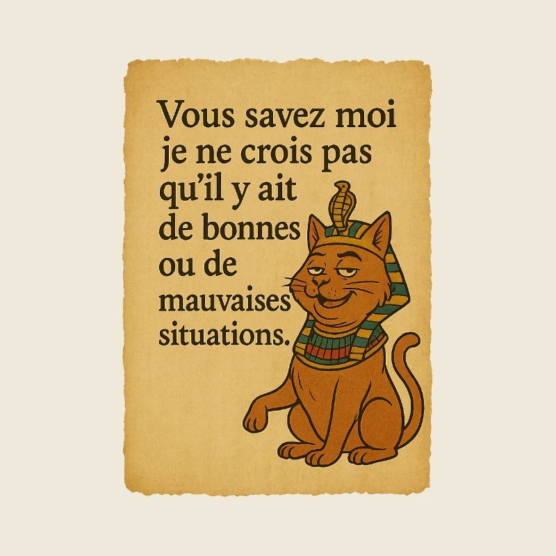 Chat pharaonique humour Alain Chabat