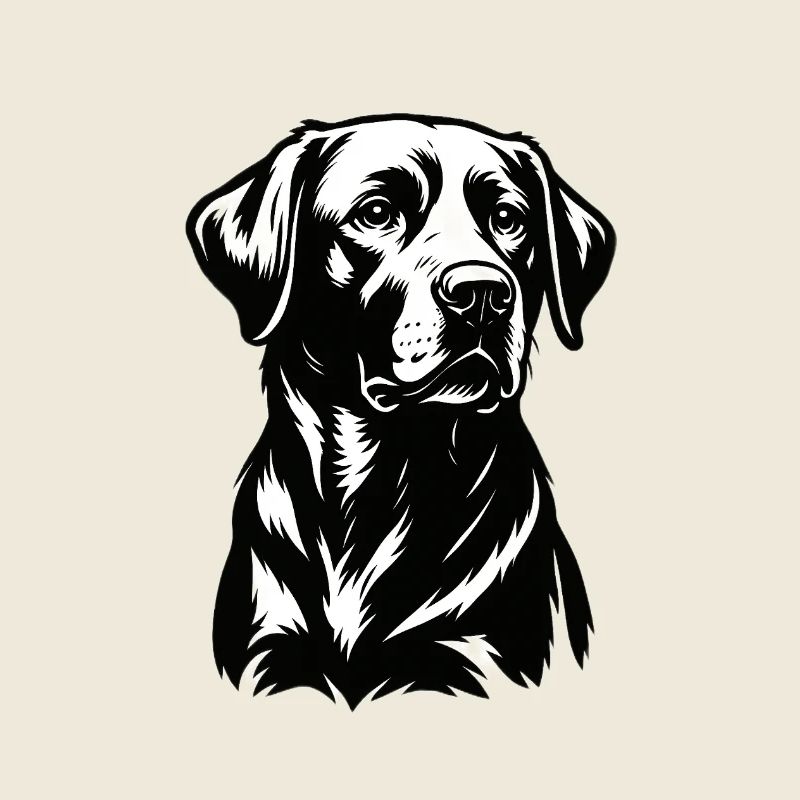 Labrador Hund Illustration – Detailliertes Desig