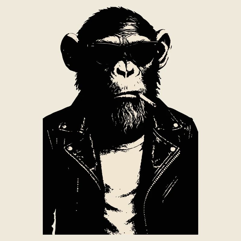 Monkey Rebel Lederjacke