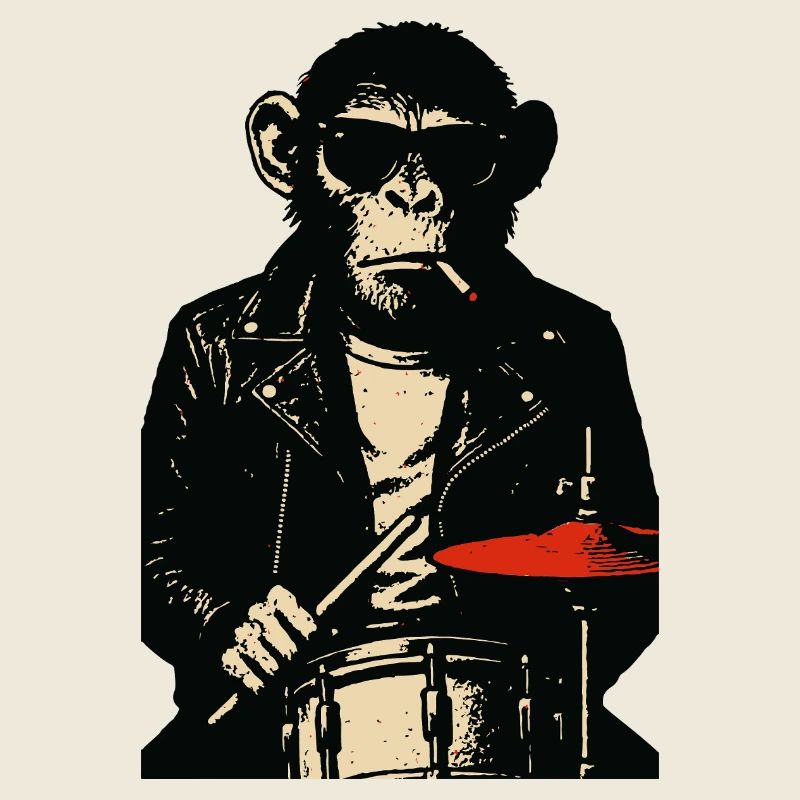 Tambourleur Chimpanzé Rebel