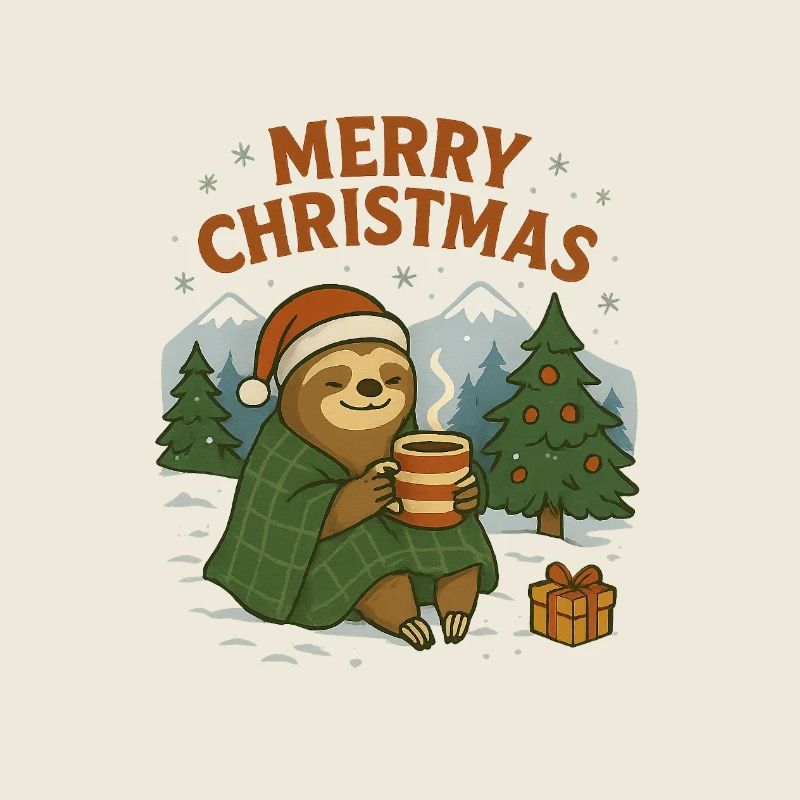 Weihnachtsfauli im Schnee