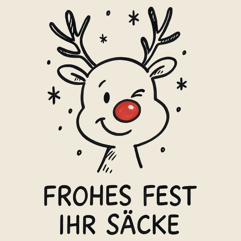 Reindeer Rudolph Merry Christmas