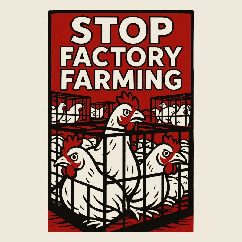 Affiche Stop Industry Farming