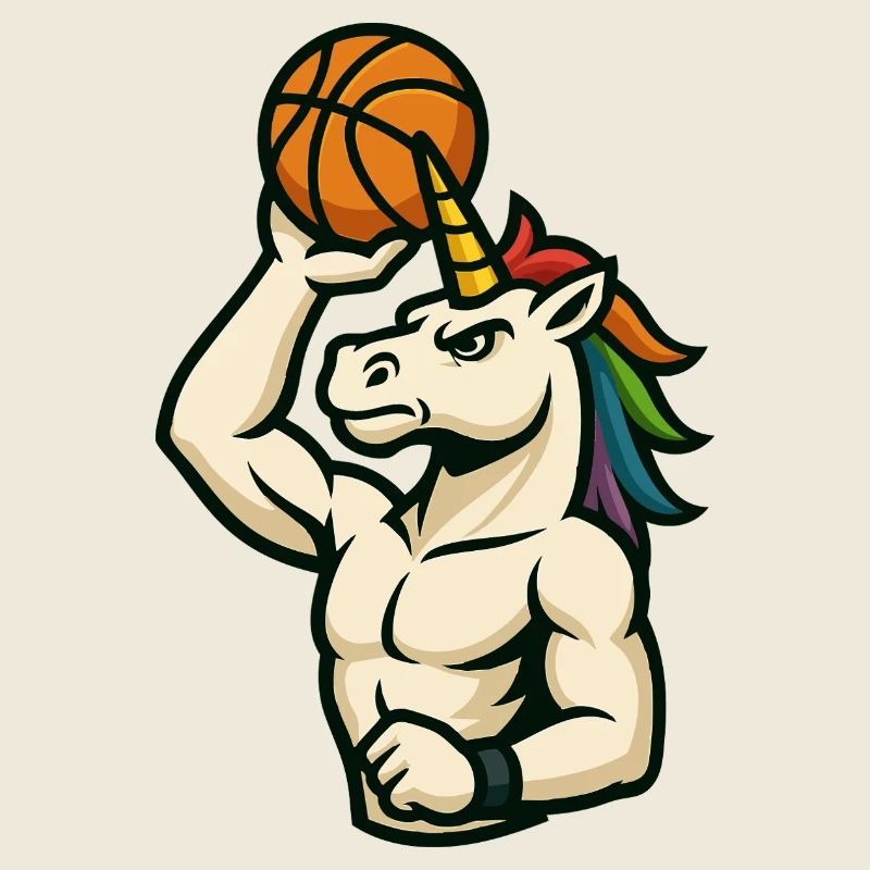 Dunking Unicorn Hoops