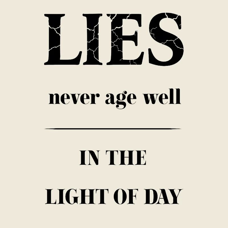 LIES – Bruchtextur Typografie