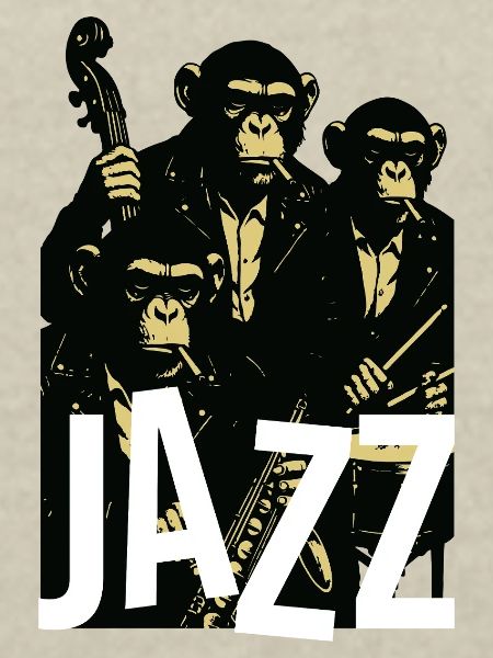 Jazz-Schimpansenquartett