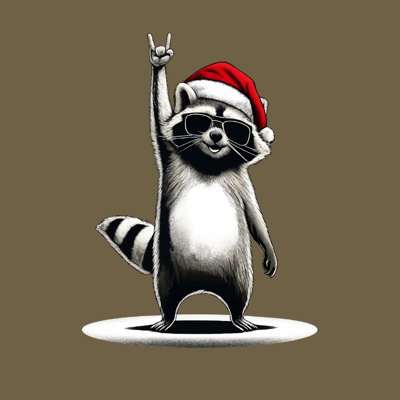 Weihnachtswaschbär