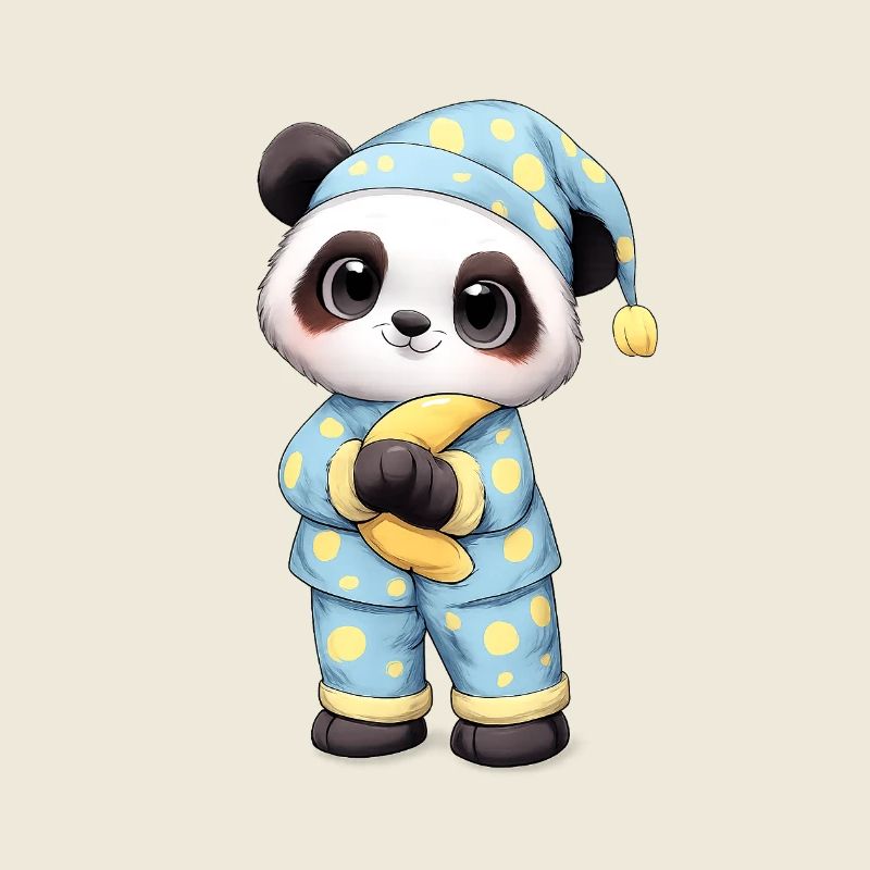 Cute Panda in Pajamas – Cute Star De