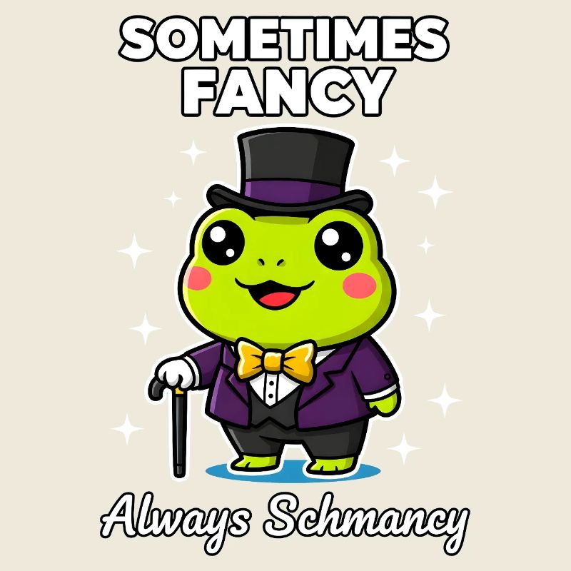 Manchmal Fancy Always Schmancy Frosch