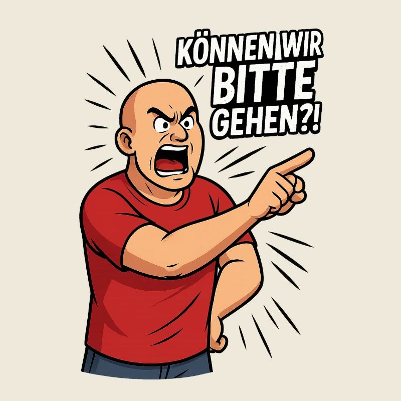 Können Wir Bitte Gehen Cartoon