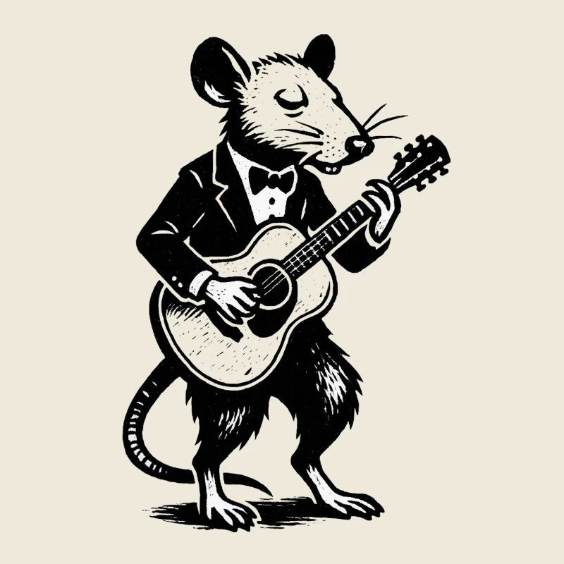 Souris jazz en smoking