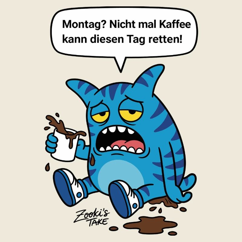Montag? Nicht mal Kaffee hilft - Zooki Monster