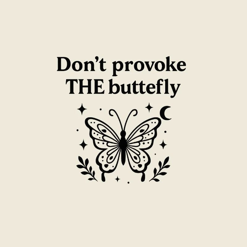 Provoziere den Schmetterling nicht