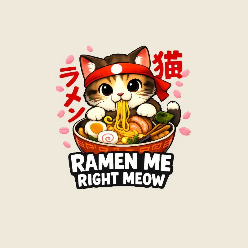 Ramen Kawaii Cat Anime