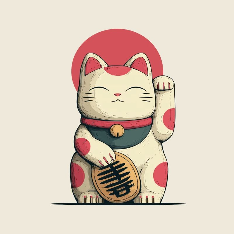 Maneki-Neko Chat Chanceux
