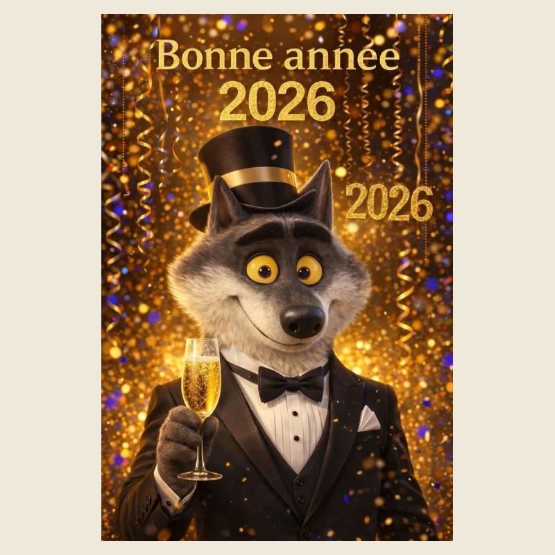 Loup Gala 2026 en Tuxedo Doré