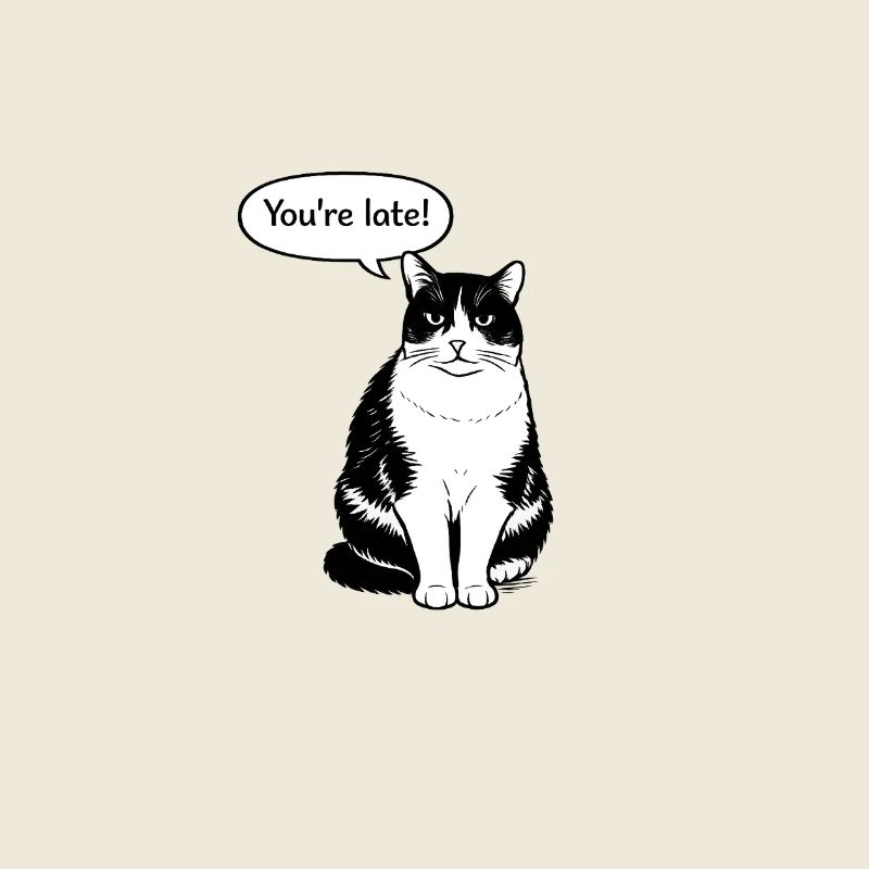 You're late