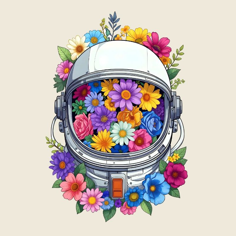 Floraler Weltraumhelm