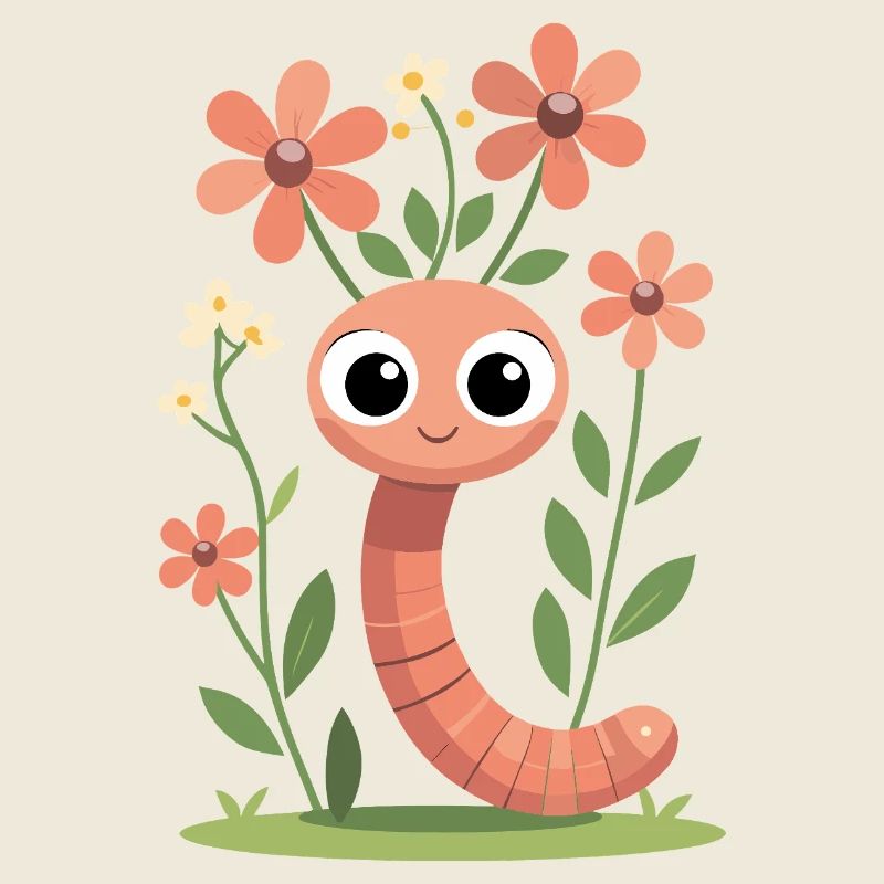 Flower-friendly worm