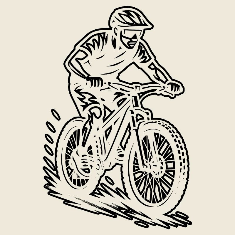 Illustrations de VTT pour votre tenue