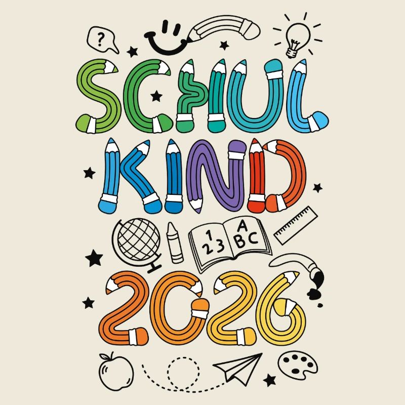 Schulkind 2026 Doodle Einschulung Schulanfang