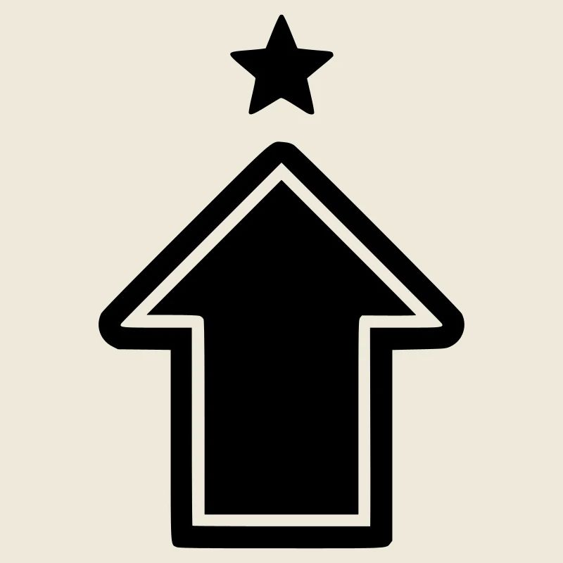 Pfeil Aufstieg Symbol