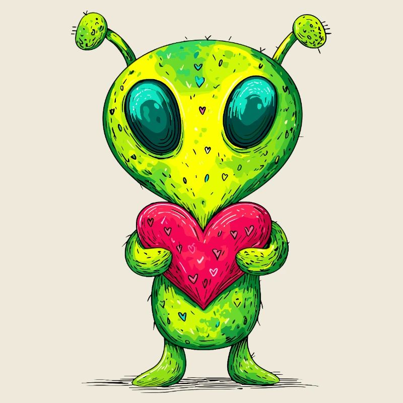 Alien mit Herz