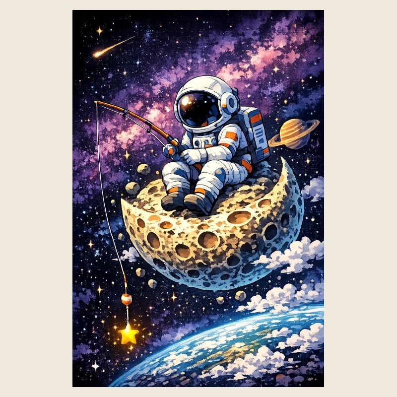 Astralfischen auf dem Mond