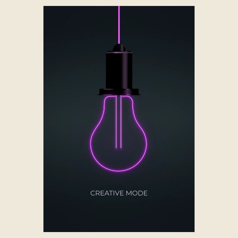 Affiche Créative de Mode Néon