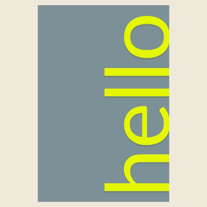 Hello – Modern Minimal Typografie Design