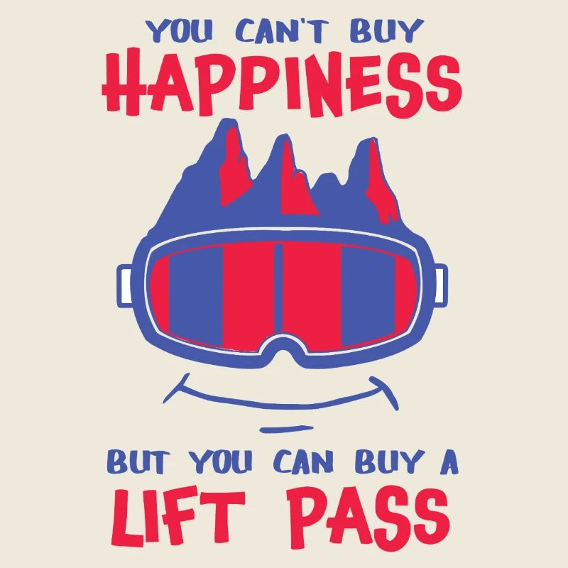 Happiness Ski Snowboard Mountains Slope