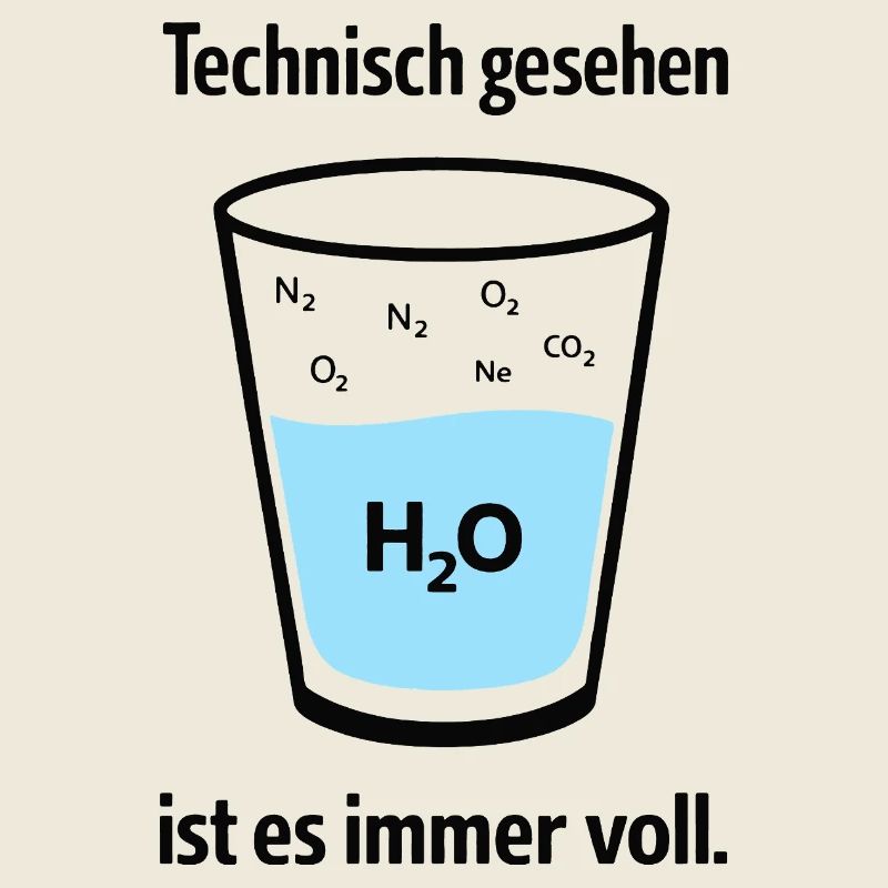 Technically, it's always full – nerd humor