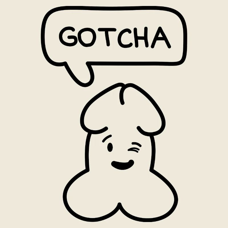 lustiges Junior 'Gotcha'-Emoticon