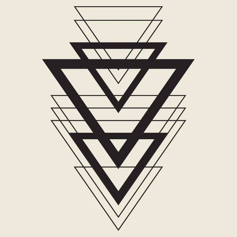 Superposition géométrique du triangle