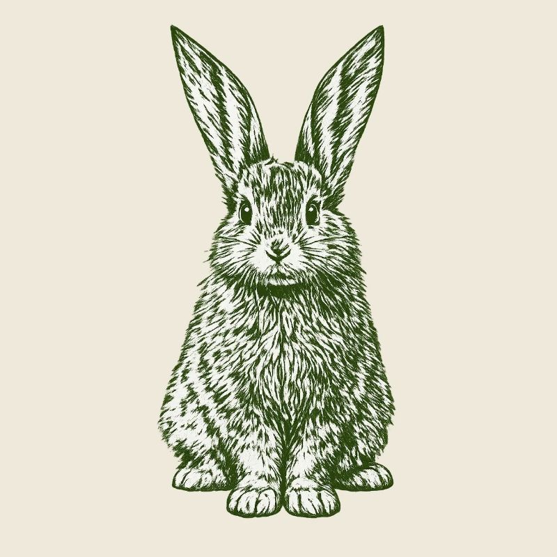 Lapin de Pâques Vintage du Lapin Vert