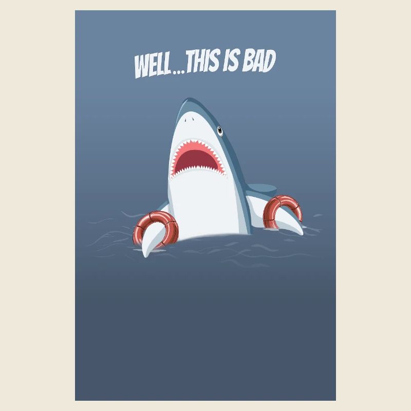 Eh bien, c’est un mauvais humour drôle de requin